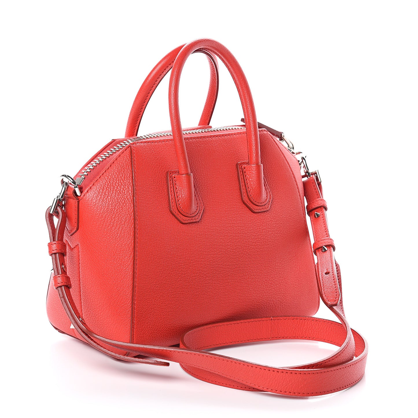 Sugar Goatskin Mini Antigona Medium Red