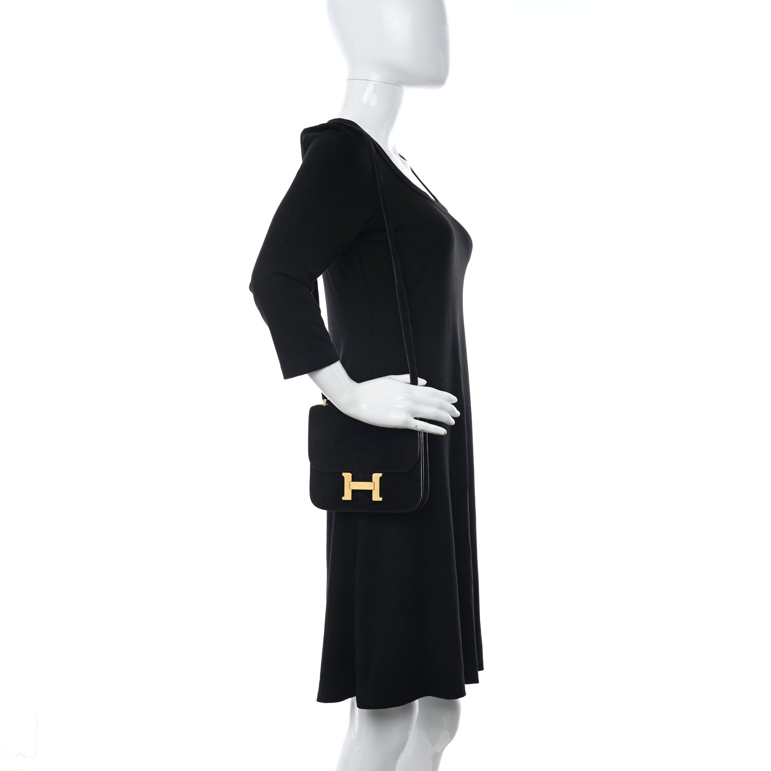 Hermes Veau Doblis Constance 18 Black 2 of 13