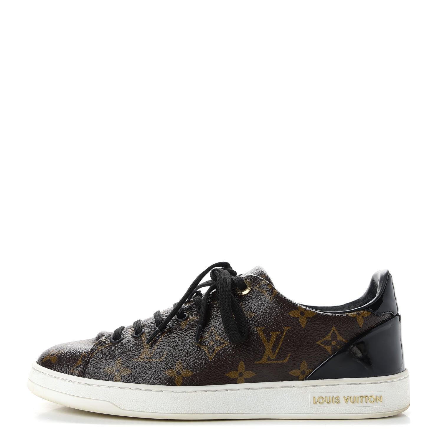 Louis Vuitton Patent Monogram Frontrow Sneakers 39 1 of 10