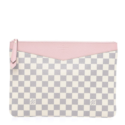Louis Vuitton Damier Azur Daily Pouch Rose Poudre 1 of 6