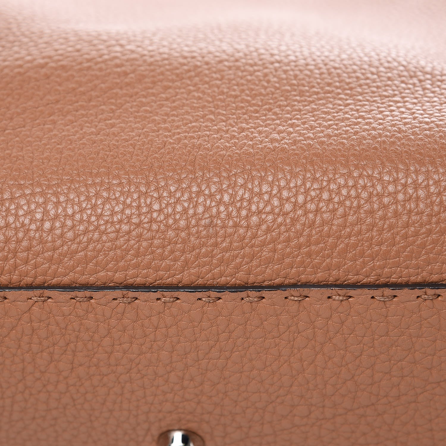 Fendi Cuoio Romano Selleria Bi-Color Large Peekaboo Iconic Satchel Mou Deserto 12 of 13
