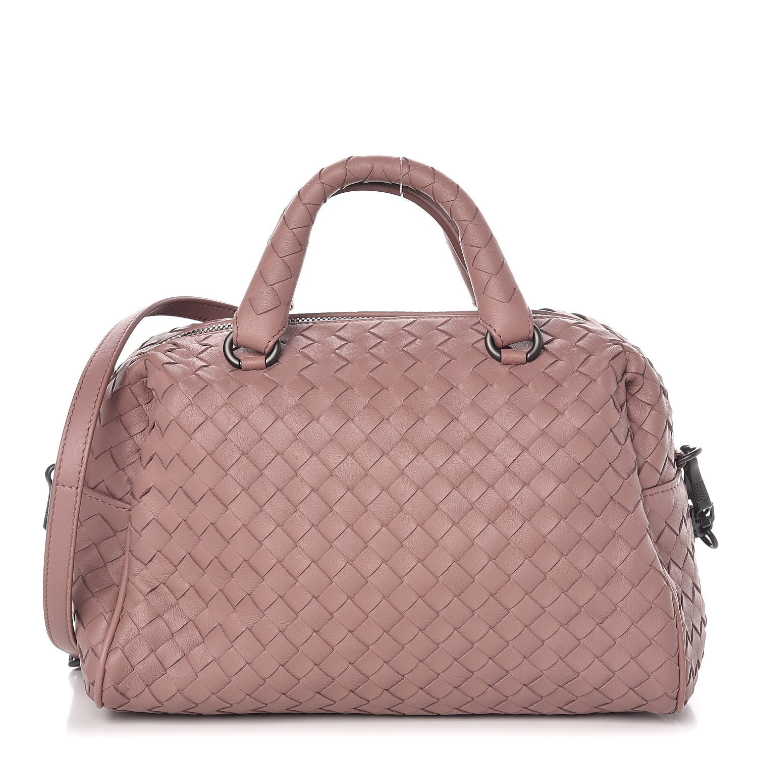 Bottega Veneta Nappa Intrecciato Satchel Dusty Rose 1 of 15