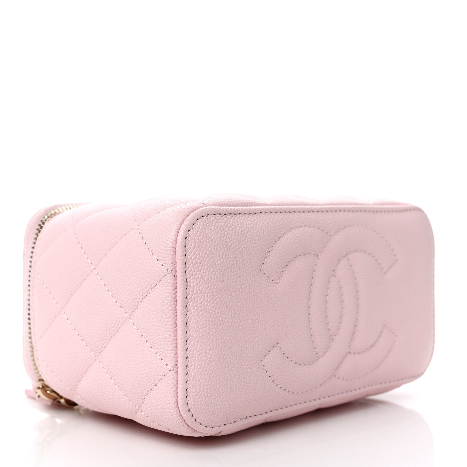 Chanel Caviar Quilted Small Vanity Case With Chain Light Pink 4 of 10