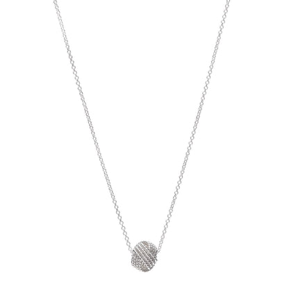 Tiffany Sterling Silver Twist Knot Pendant Necklace 1 of 5