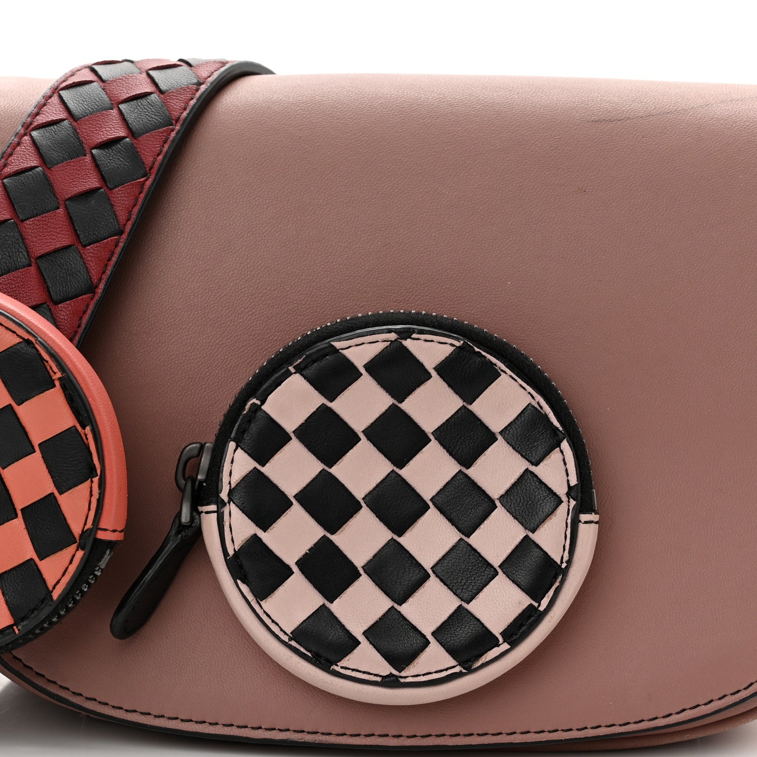 Bottega Veneta Nappa Intrecciato Luna Crossbody Pouch Multicolor 9 of 12