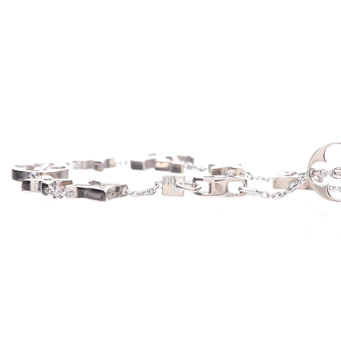 18K White Gold Monogram Bracelet