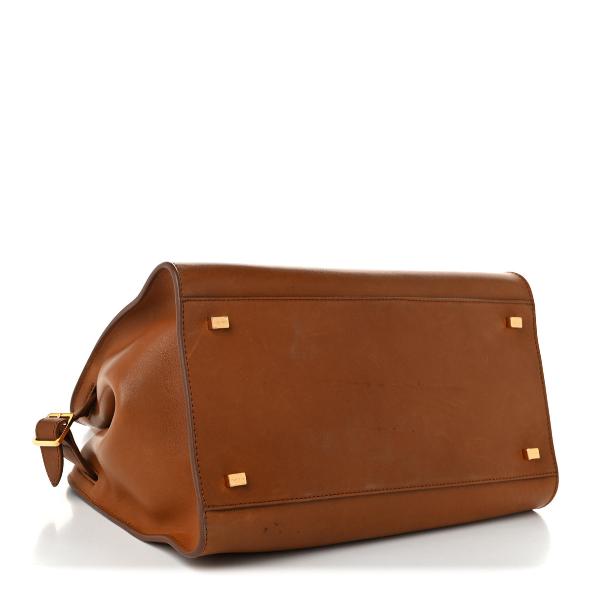 The Row Polished Saddle Calfskin Soft Margaux 12 Cuir 4 of 10