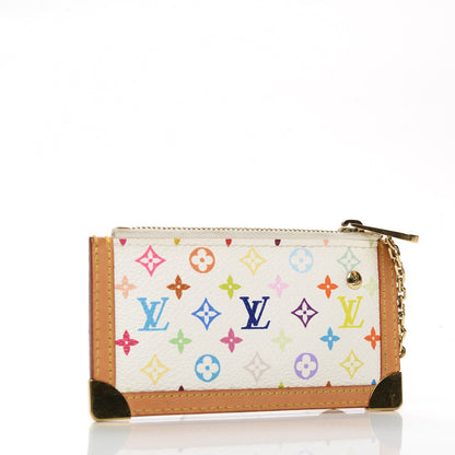 Louis Vuitton Monogram Multicolor Key Pouch White 3 of 6