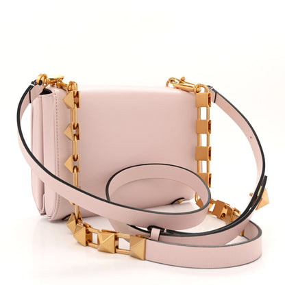 Valentino Garavani Textured Calfskin Stud Sign Shoulder Bag Rose Quartz 3 of 12