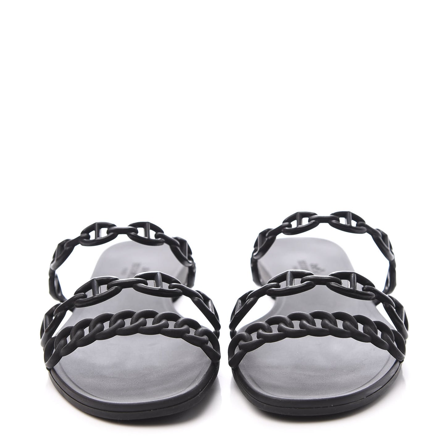 Rubber Chaine d'Ancre Rivage Sandals 36 Black