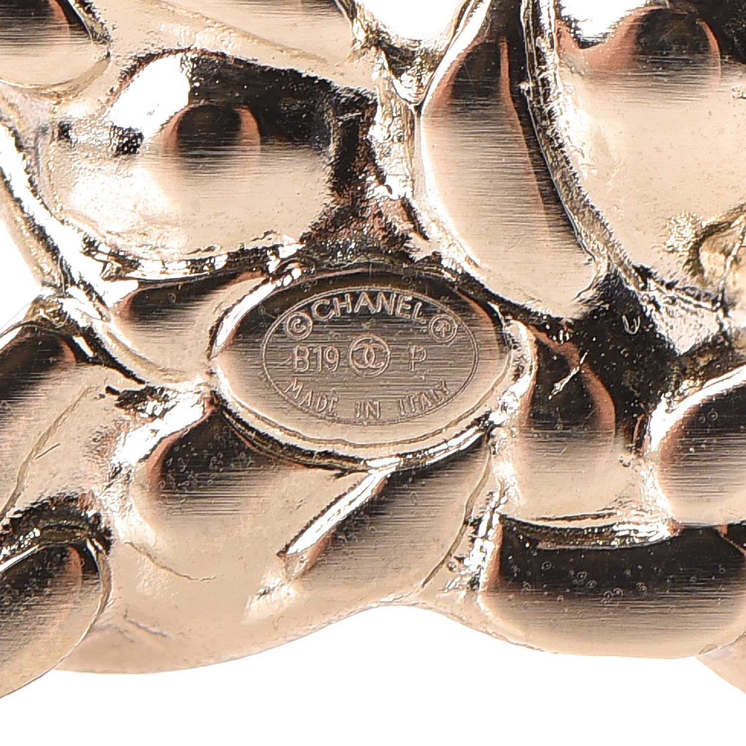 Chanel Crystal Pearls Coronation CC Brooch Gold 4 of 5
