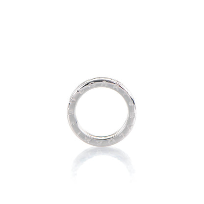 Bulgari 18K White Gold Diamond B.Zero1 Pave Ring 50 5.25 6 of 7