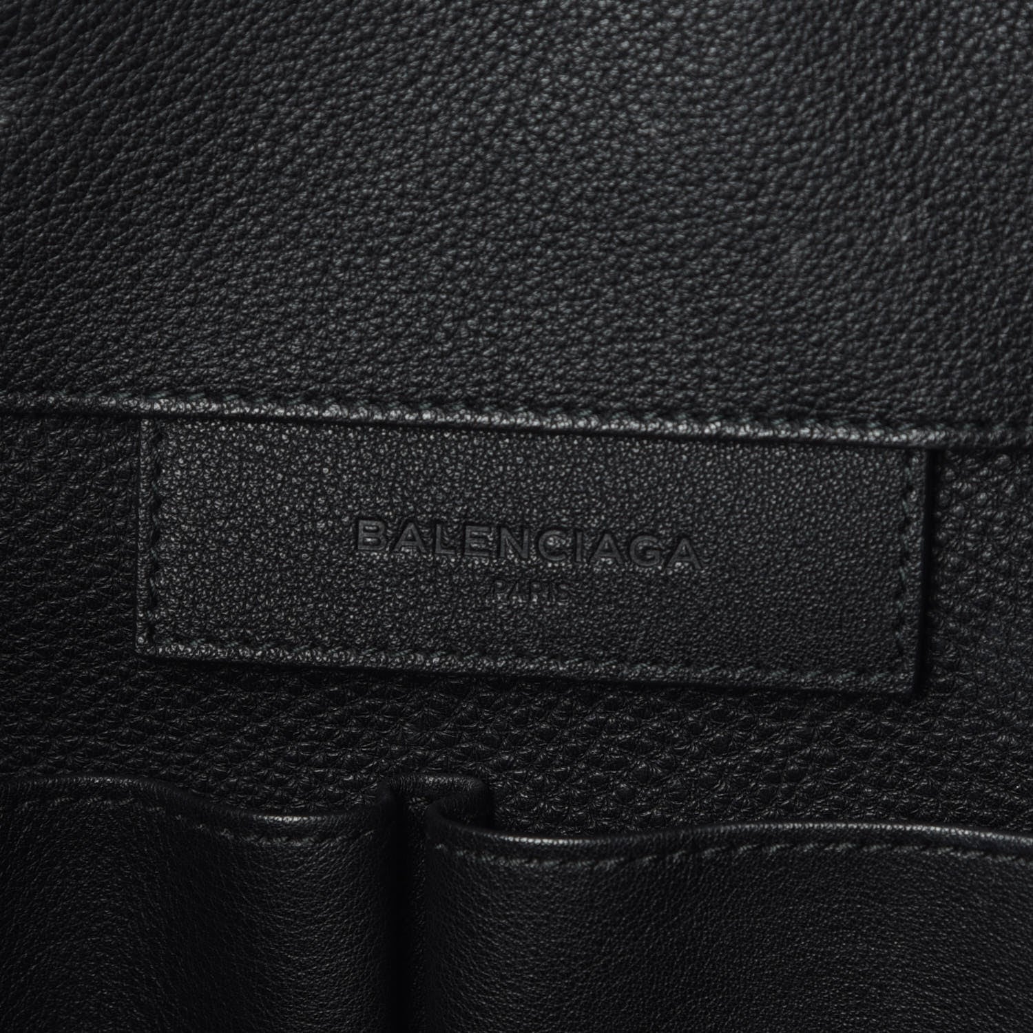 Balenciaga Grained Calfskin Gold Metallic Edge Hardware Papier A4 Tote Black 8 of 10
