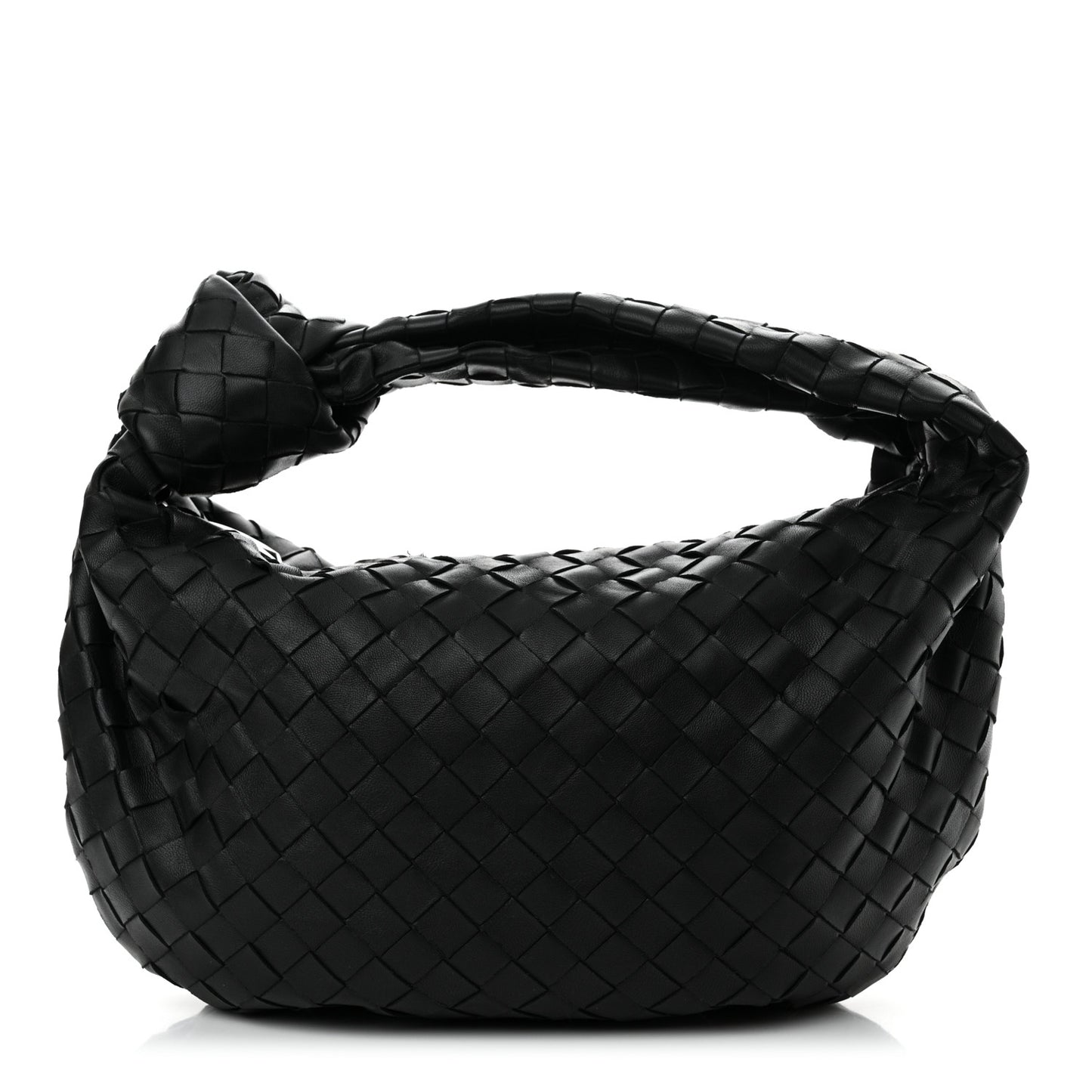 Nappa Intrecciato Teen Jodie Hobo Black