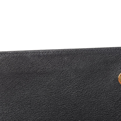 Saint Laurent Calfskin Monogram Large Belle De Jour Clutch Black 6 of 9
