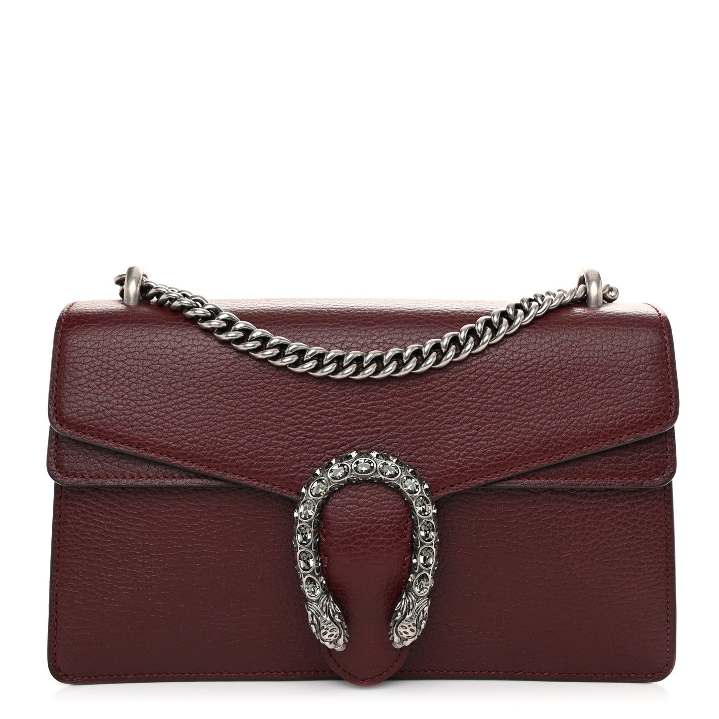 Dollar Calfskin Crystal Small Dionysus Shoulder Bag Vintage Bordeaux