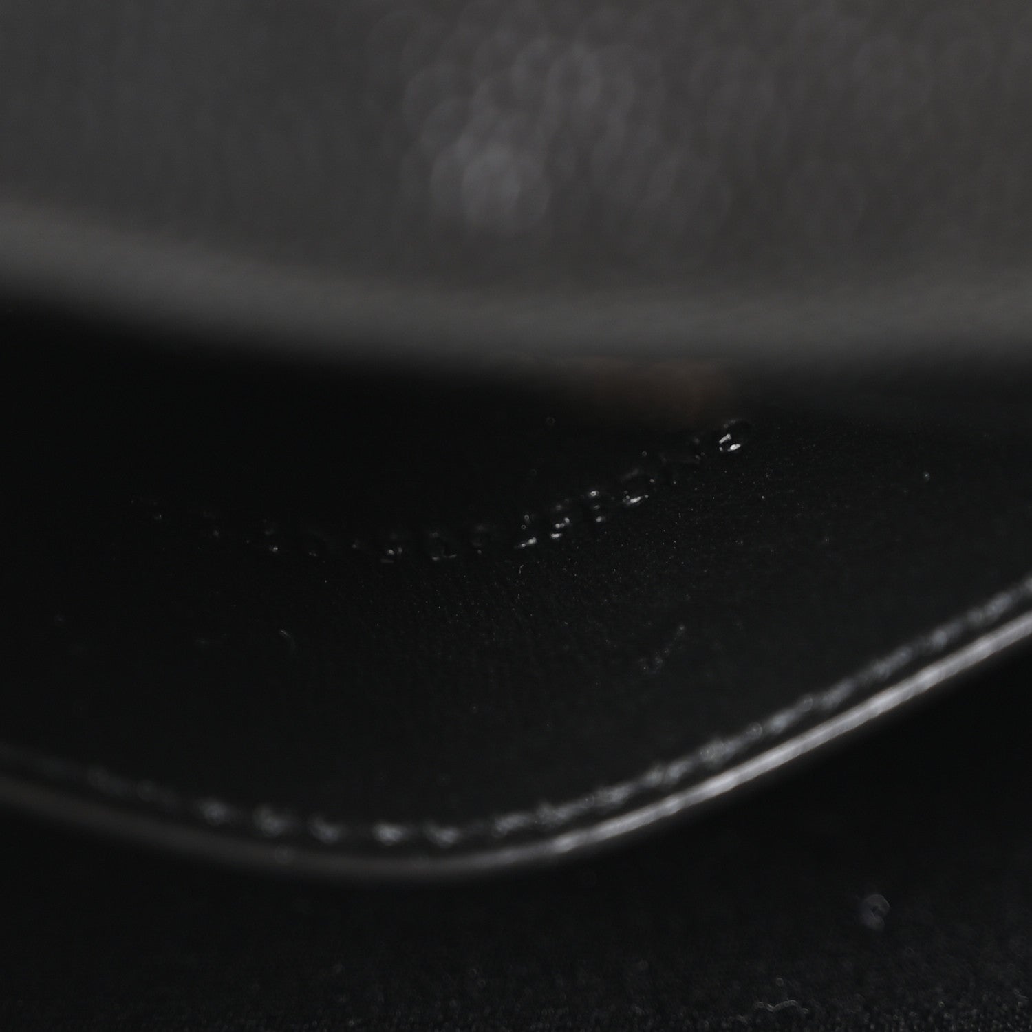Saint Laurent Grain De Poudre Matelasse Chevron Monogram Envelope Chain Wallet Black 7 of 10