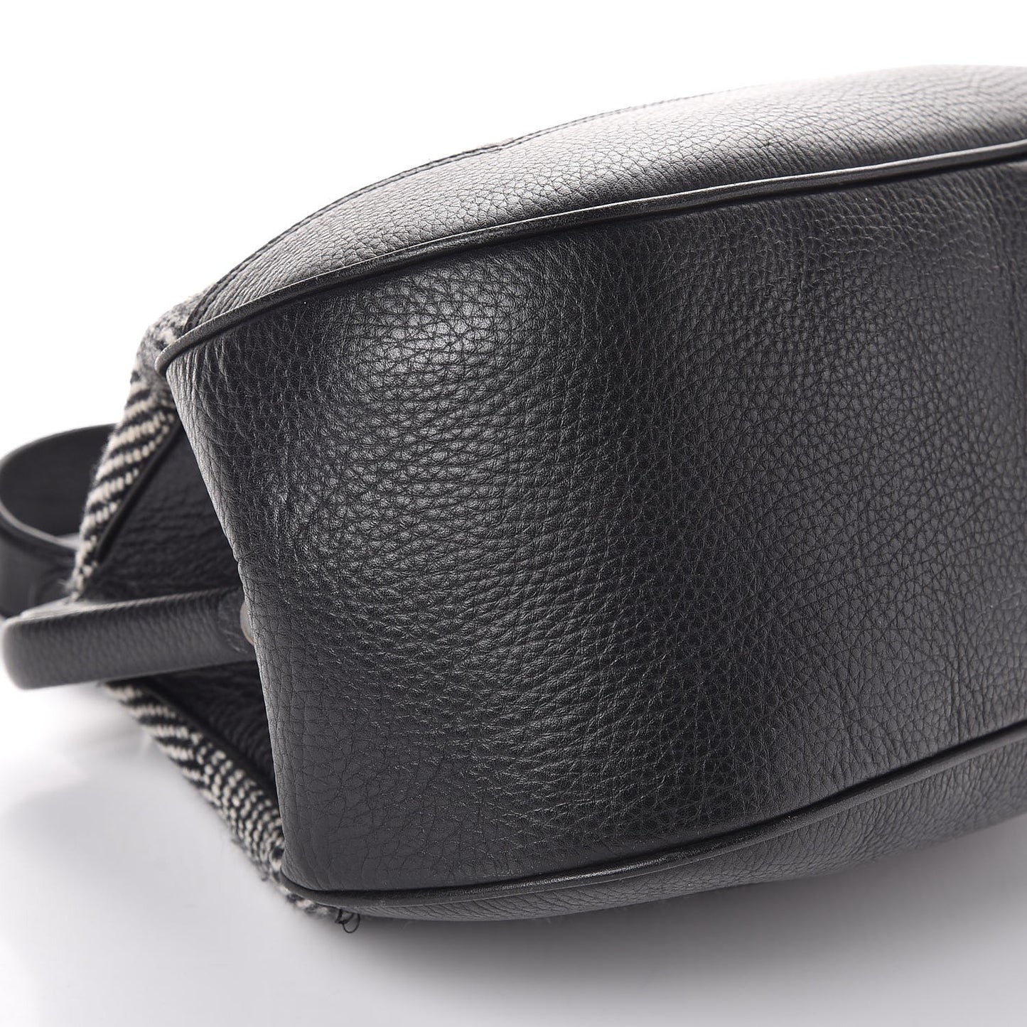 Tweed Frame Handbag Black