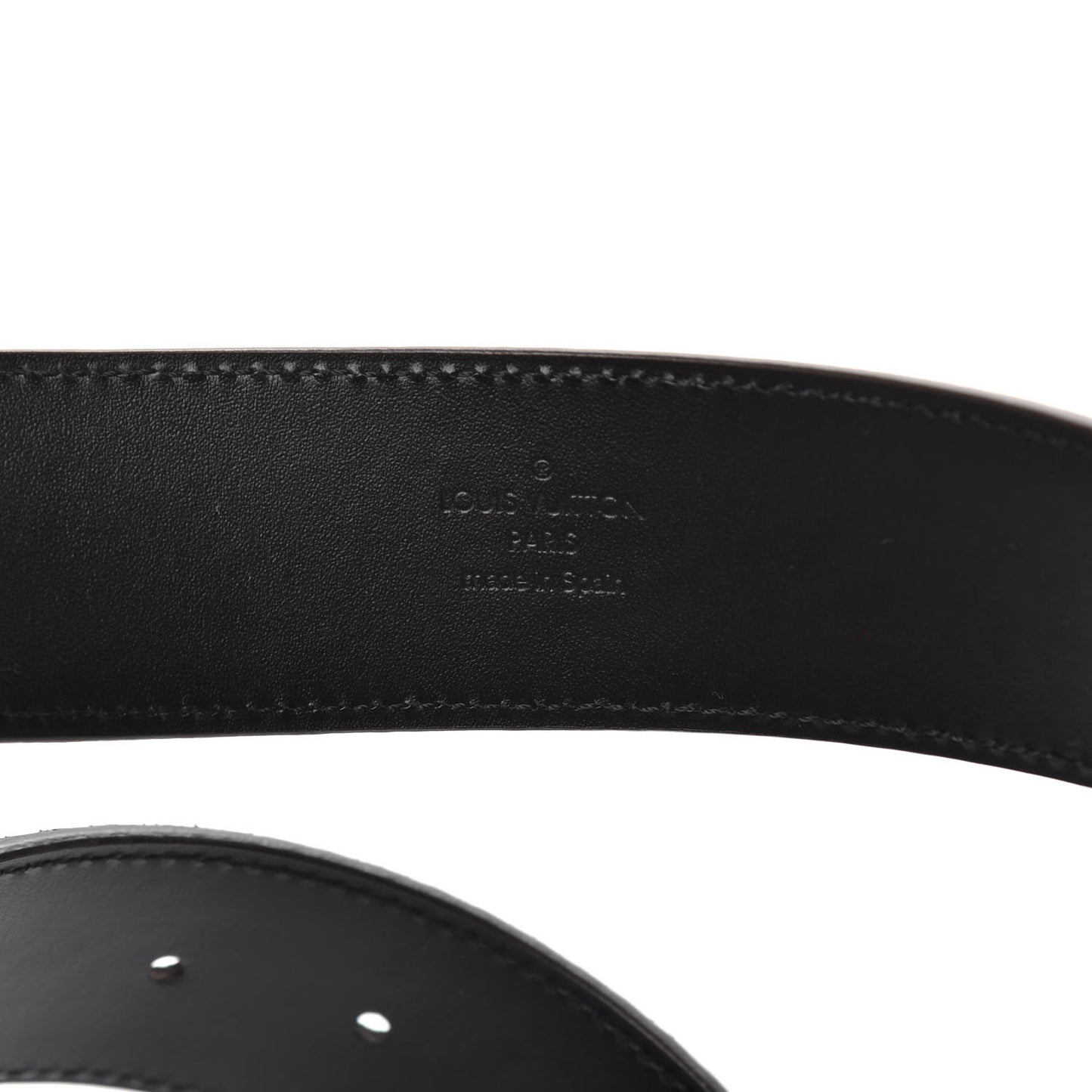 Suede Calfskin Mini Damier 40mm LV Initiales Belt 100 40 Moka