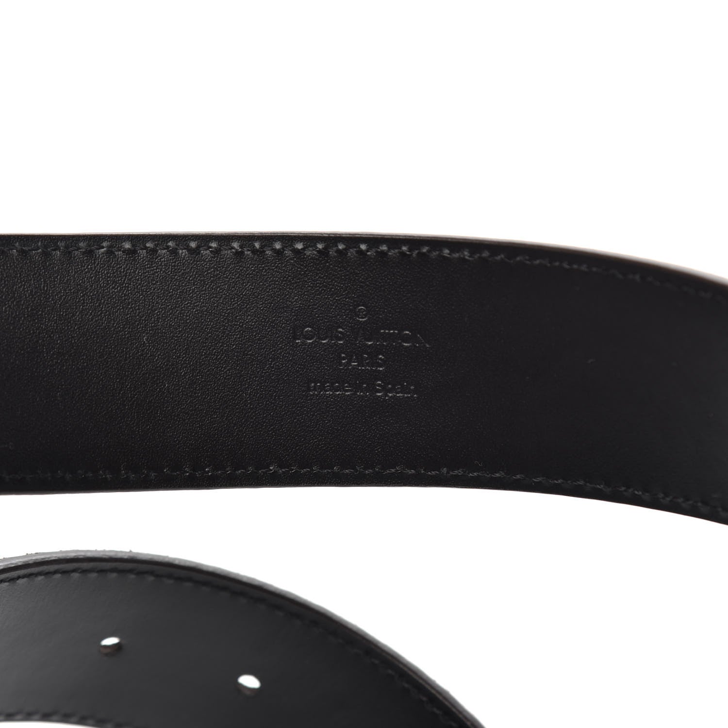 Louis Vuitton Suede Calfskin Mini Damier 40mm LV Initiales Belt 100 40 Moka 4 of 6