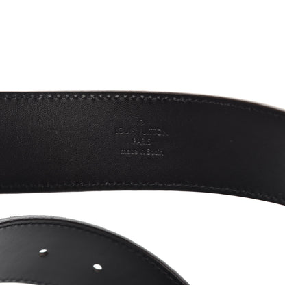 Louis Vuitton Suede Calfskin Mini Damier 40mm LV Initiales Belt 100 40 Moka 4 of 6