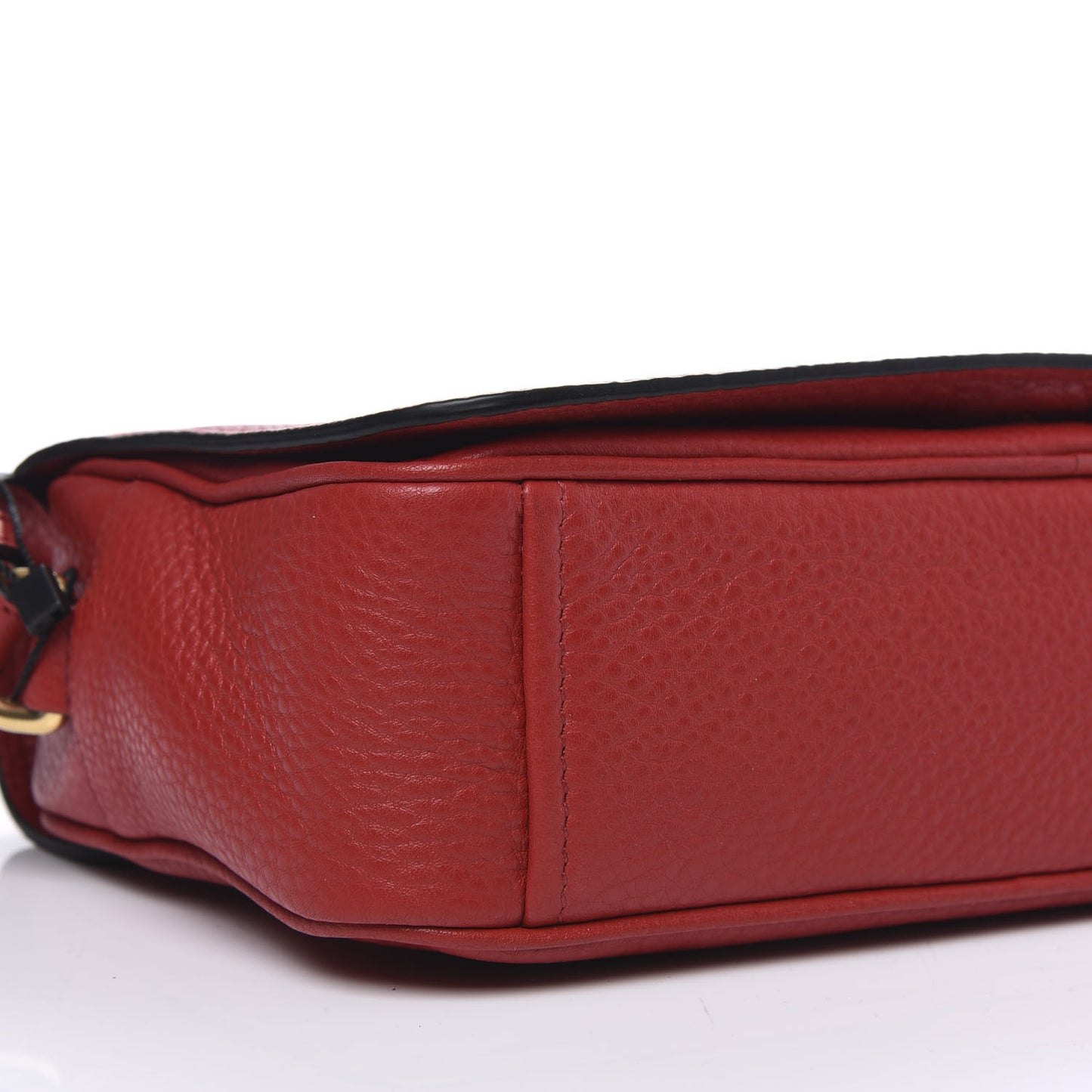 Vitello Phenix Flap Crossbody Rosso