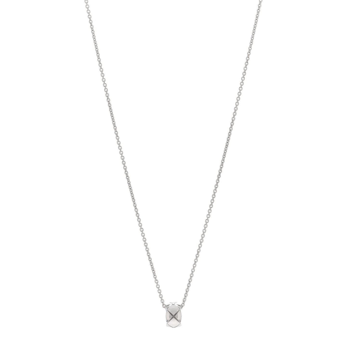 18K White Gold Coco Crush Pendant Necklace