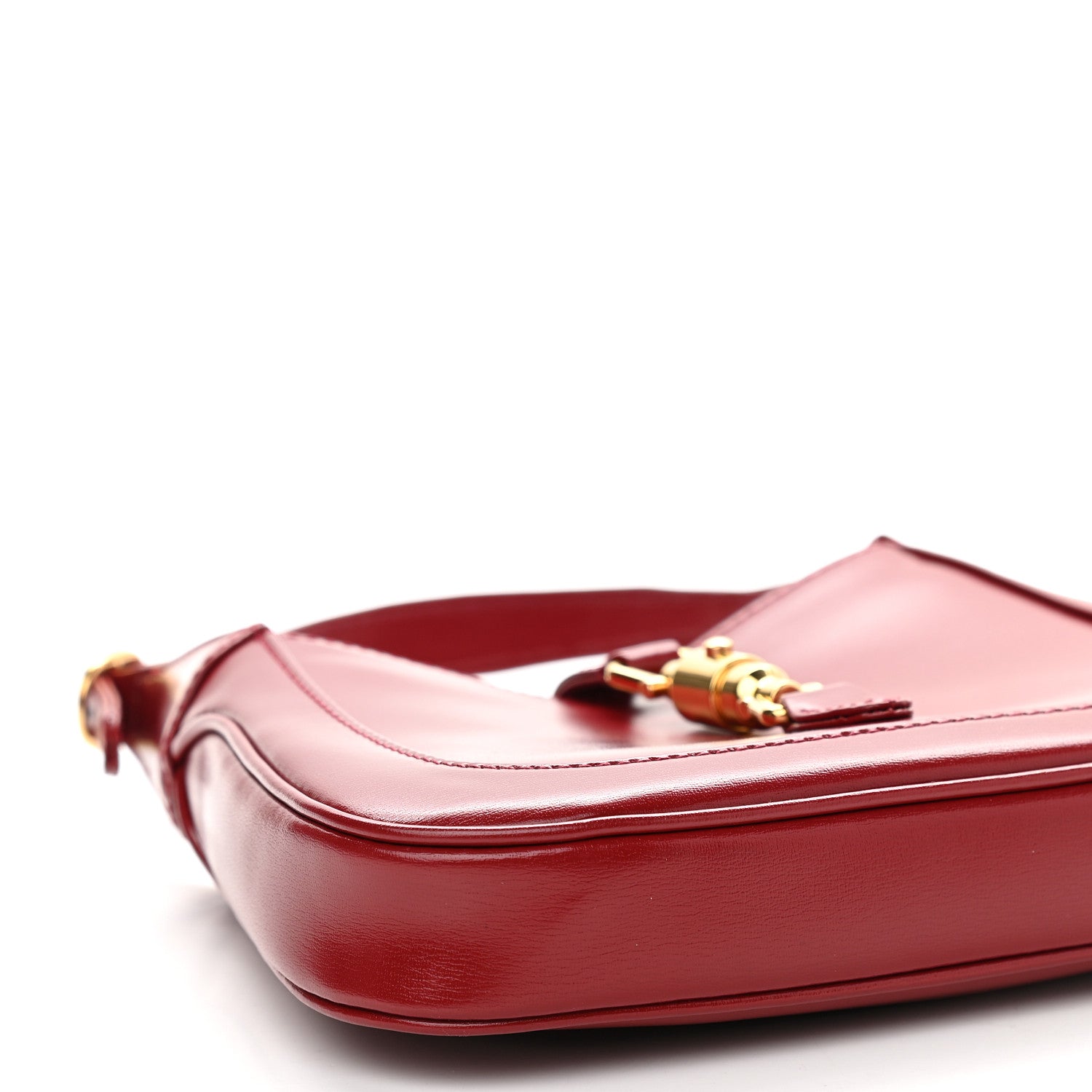 Gucci Boarded Dyana Lux Calfskin Mini Jackie 1961 Hobo New Cherry Red 7 of 8