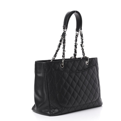 Chanel Caviar Quilted Grand Shopping Tote GST Black 2 of 11