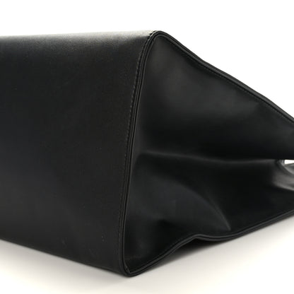 Telfar Vegan Leather Large Shopping Bag Black 8 of 9