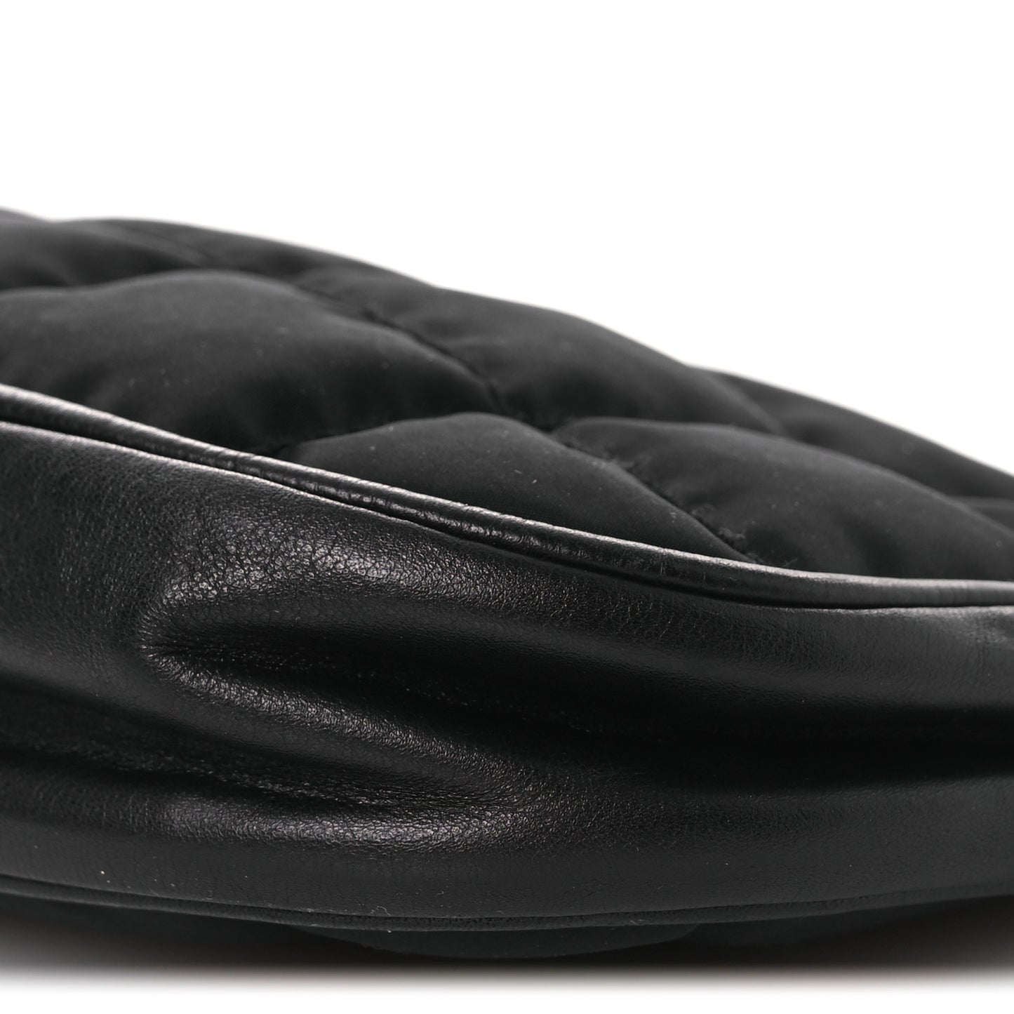 Nylon Chocolate Bar Mini Bag Black