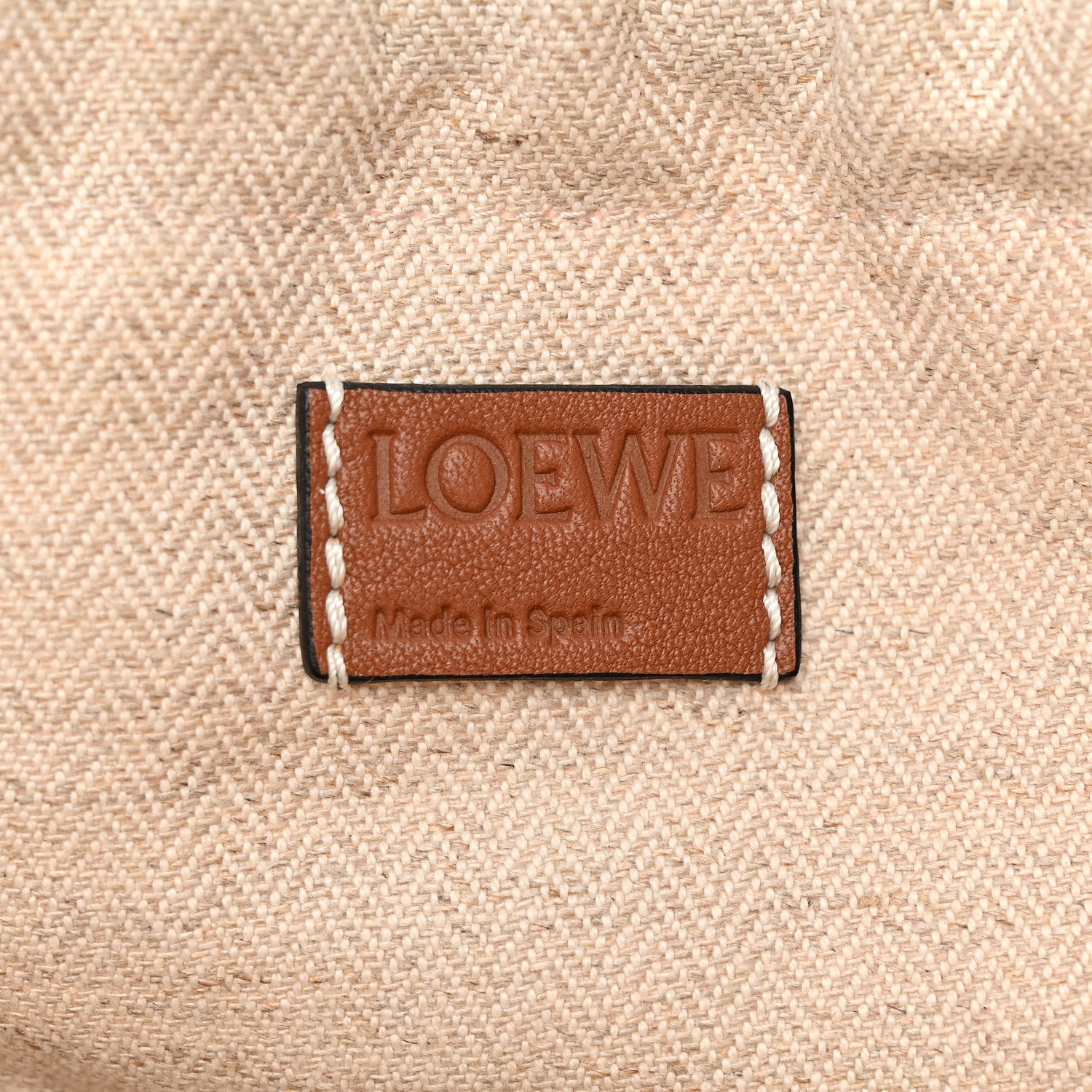 Loewe Raffia Drawstring Basket Tote Bag Natural Tan 6 of 9