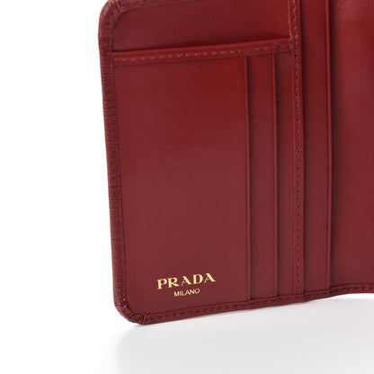 Prada Vitello Move Compact Wallet Lacca 6 of 7