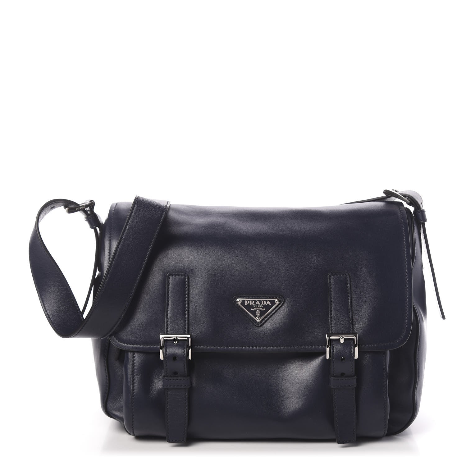 Prada Soft Calf Messenger Bag Baltico 1 of 10