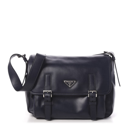 Prada Soft Calf Messenger Bag Baltico 1 of 10
