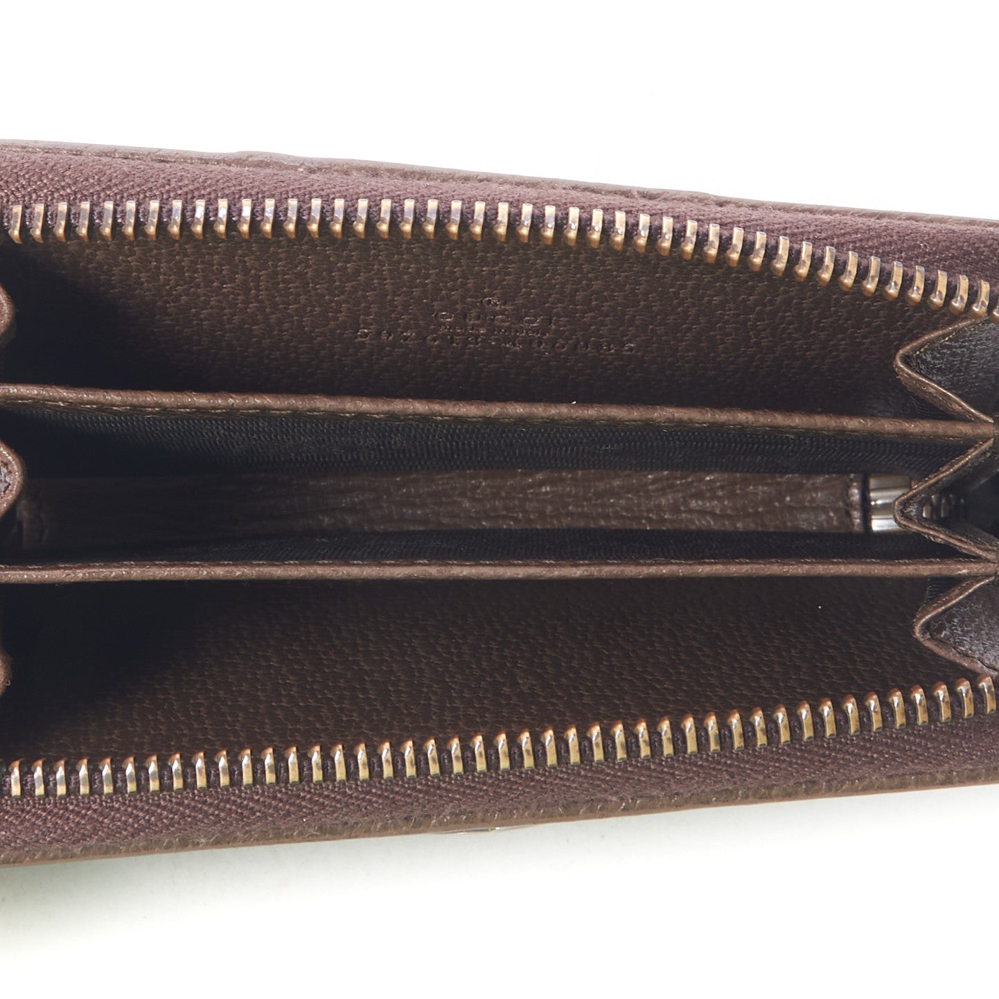 Gucci GG Supreme Web Ophidia Zip Around Card Case Brown 4 of 8