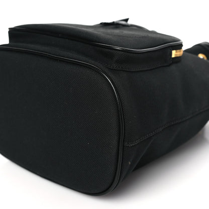 Prada Jacquard Logo Mini Bucket Crossbody Bag Black 9 of 9
