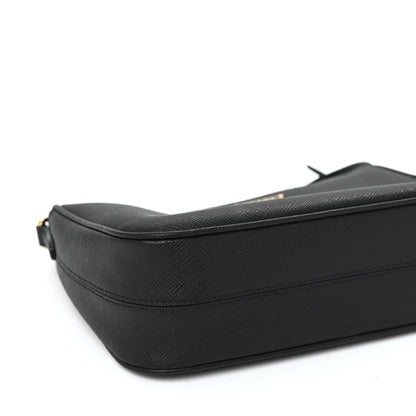 Prada Saffiano Lux Re-Edition 2005 Shoulder Bag Black 8 of 11
