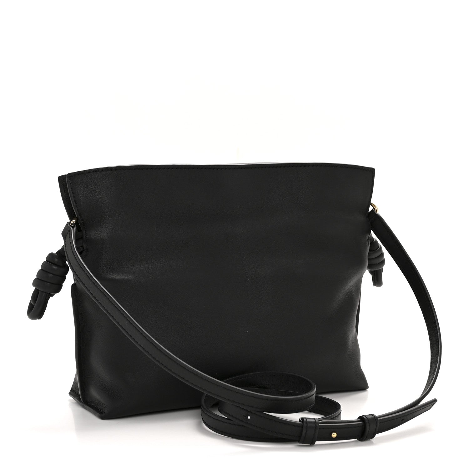 Loewe Calfskin Mini Flamenco Knot Clutch Black 3 of 10