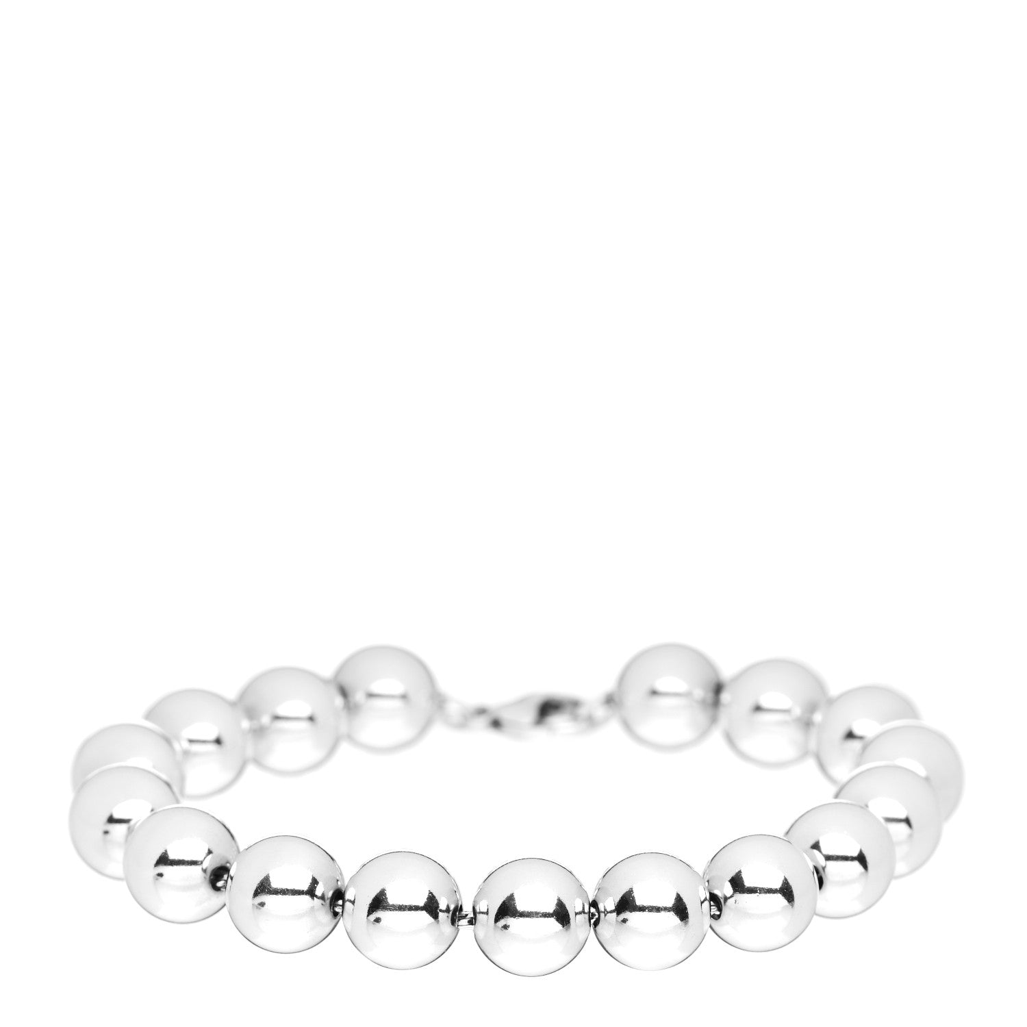 Tiffany Sterling Silver 10mm HardWear Ball Bracelet 1 of 4