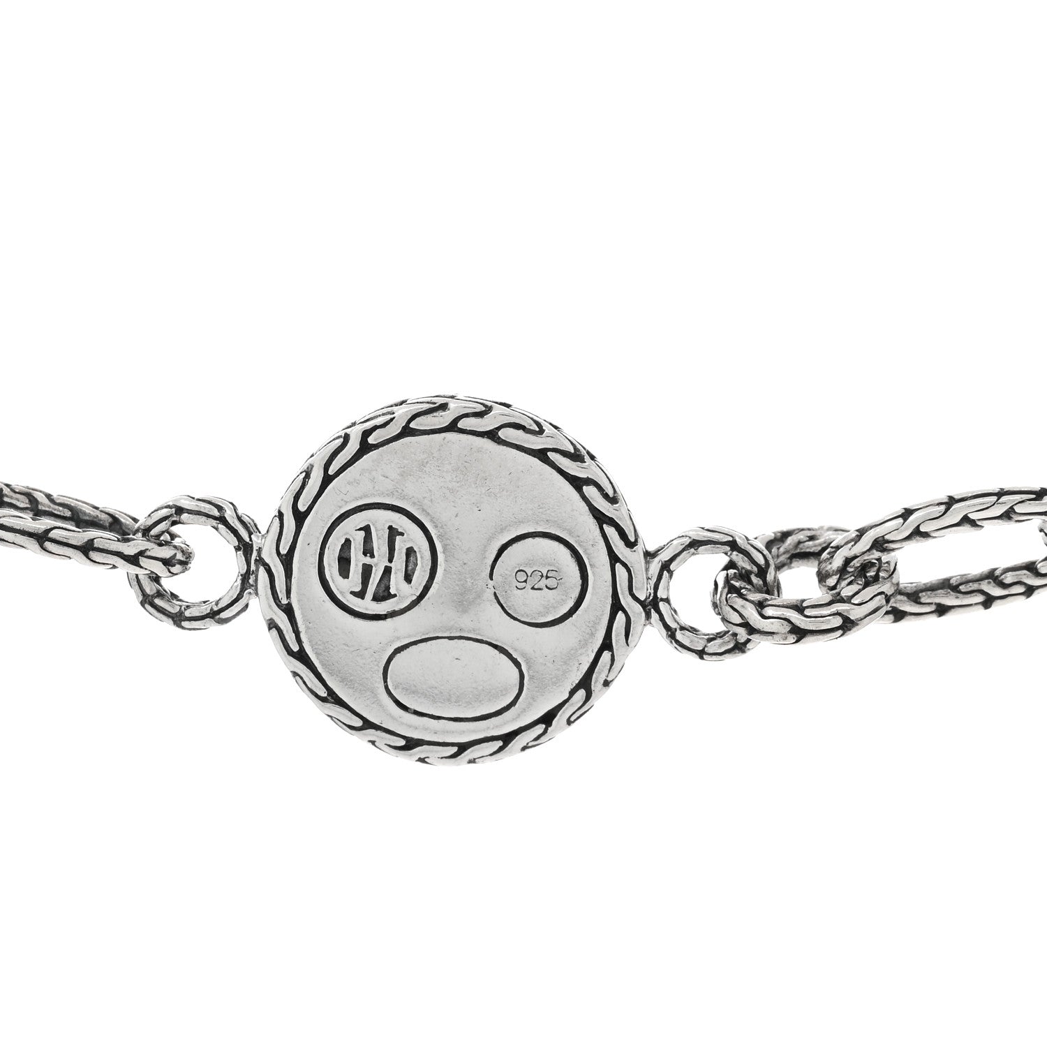 John Hardy Sterling Silver Dot Station Chain Necklace 4 of 4