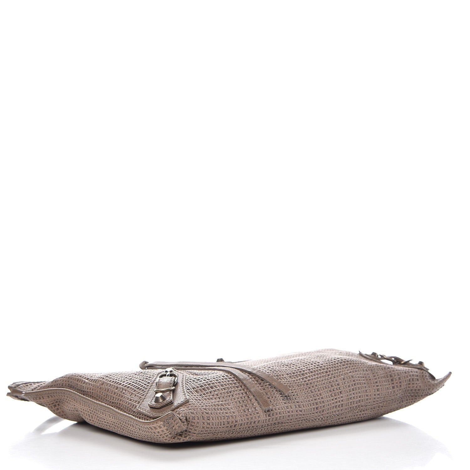 Balenciaga Natte Papier Wristlet Bag Gris Poivre 4 of 7