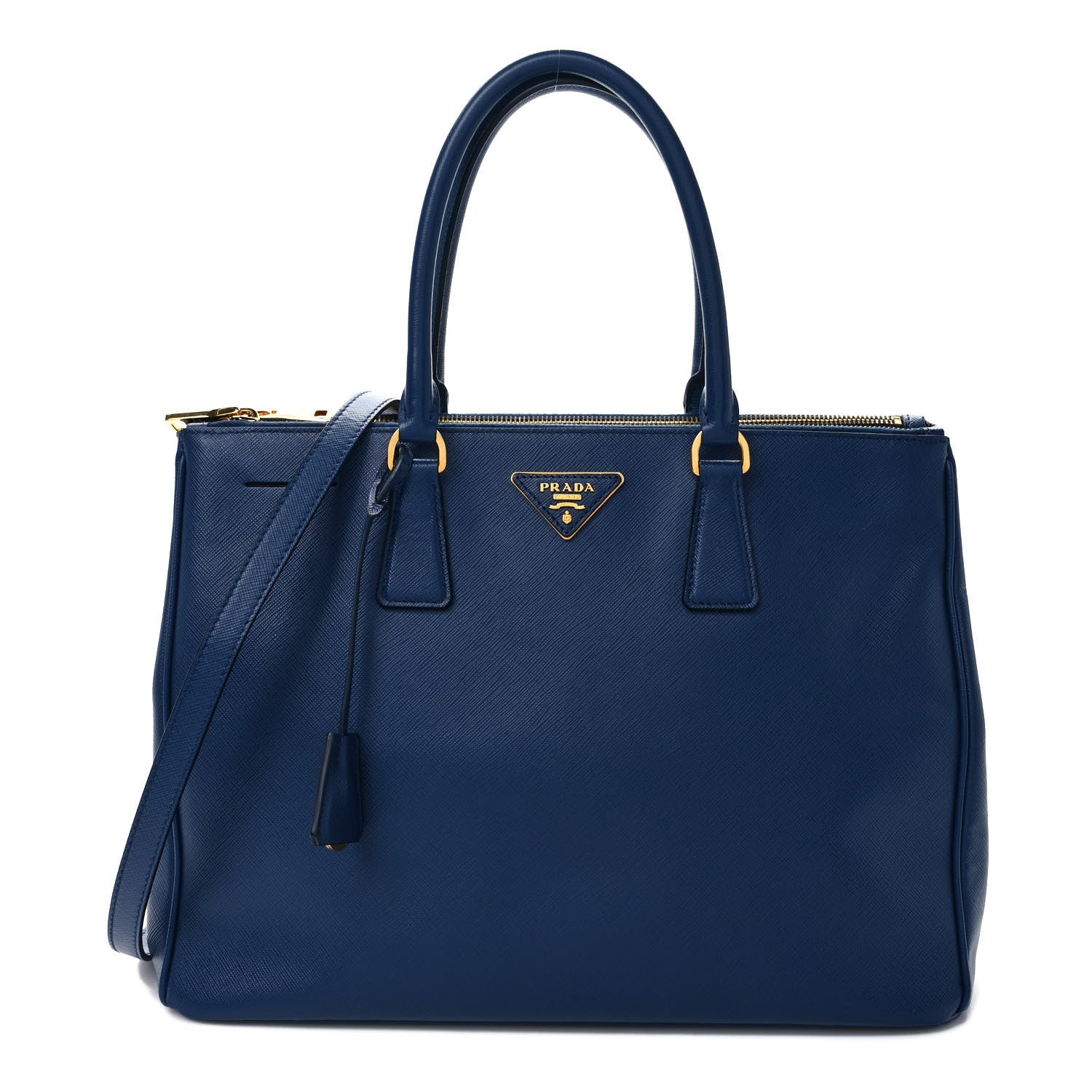 Prada Saffiano Medium Galleria Double Zip Tote Bluette 2 of 10