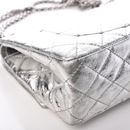 Chanel Metallic Aged Calfskin Quilted 2.55 Reissue 226 Flap Silver 15 of 16