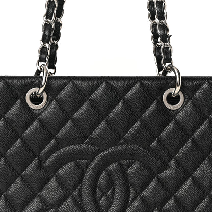 Chanel Caviar Quilted Grand Shopping Tote GST Black 8 of 12