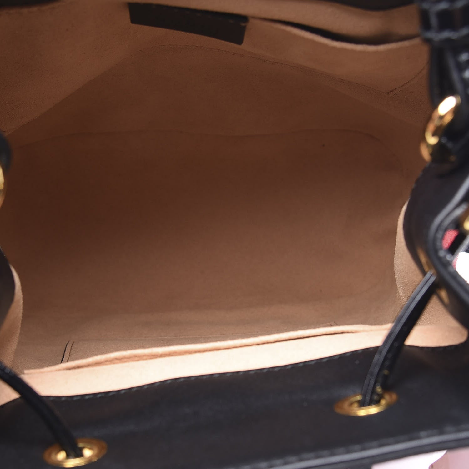 Gucci Suede Patent Web Small Ophidia Bucket Bag Hibiscus Red Black 4 of 10