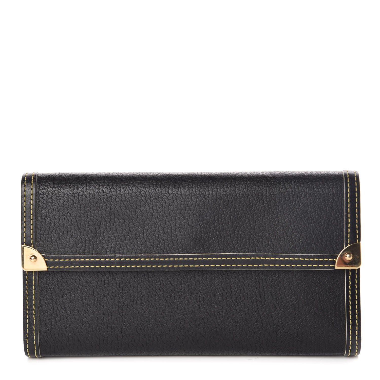 Louis Vuitton Suhali Porte Tresor International Wallet Black 1 of 8