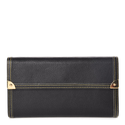Louis Vuitton Suhali Porte Tresor International Wallet Black 1 of 8