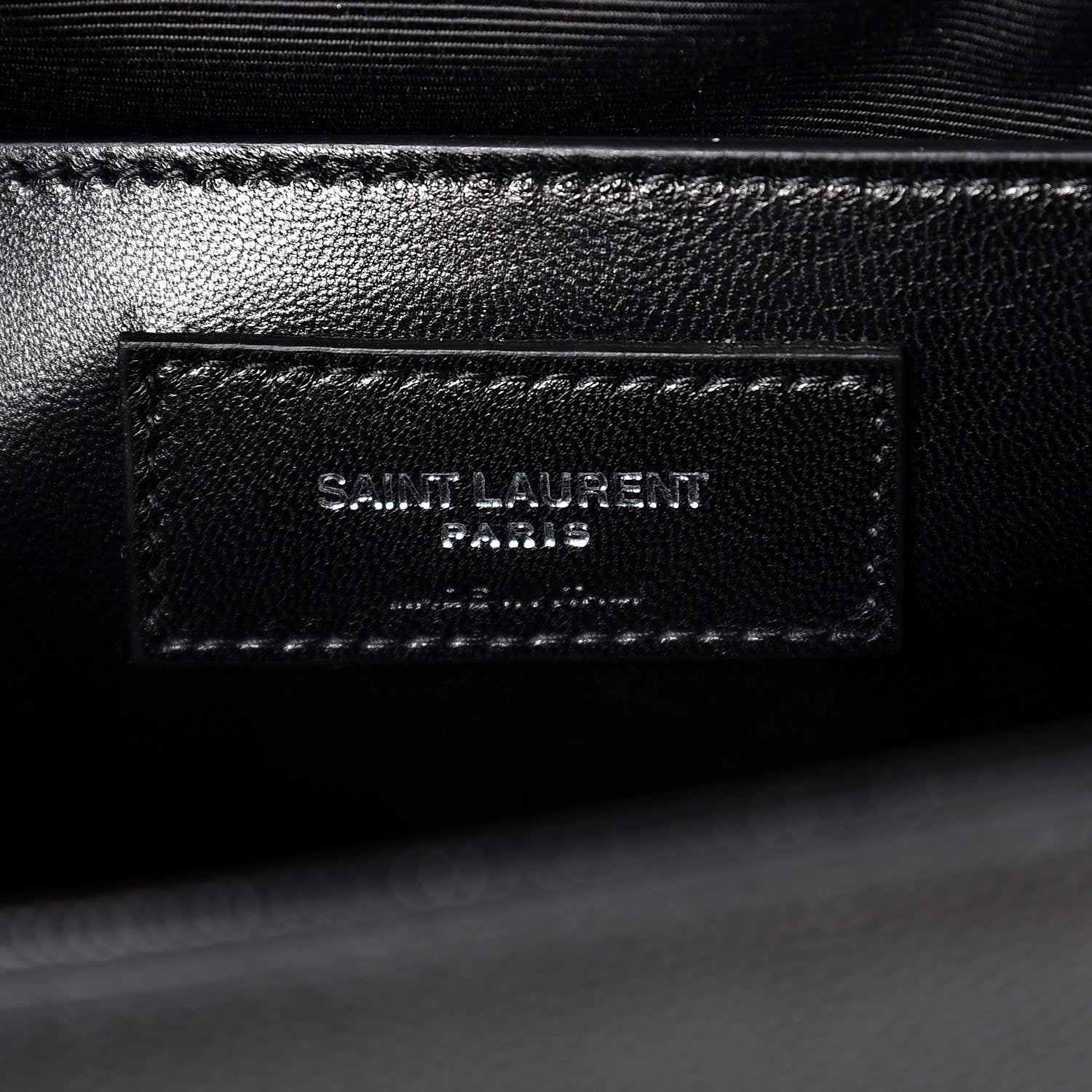 Saint Laurent Grain De Poudre Medium Classic Monogram Kate Satchel Black 7 of 8
