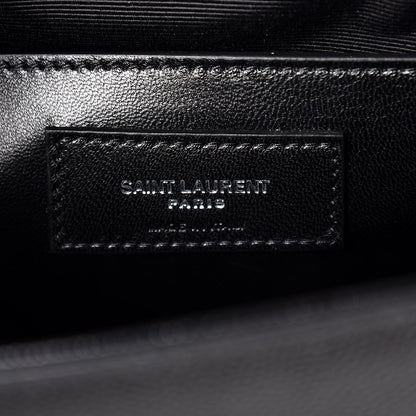 Saint Laurent Grain De Poudre Medium Classic Monogram Kate Satchel Black 7 of 8